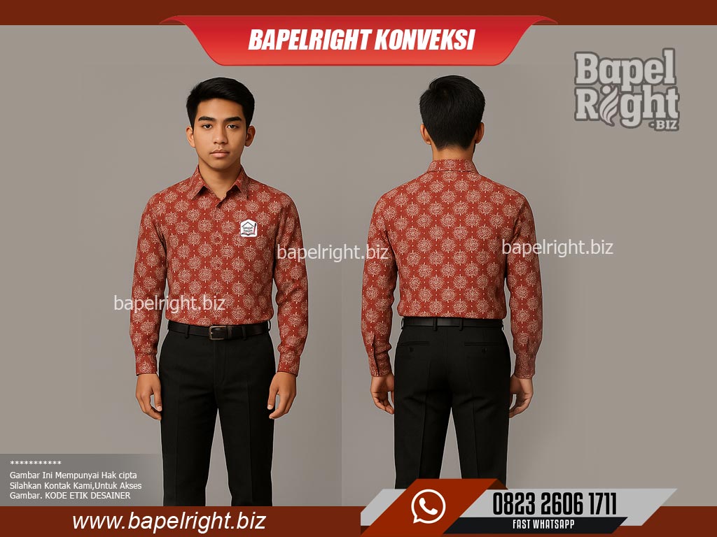 Seragam Kemeja Batik Sekolah Rakyat
