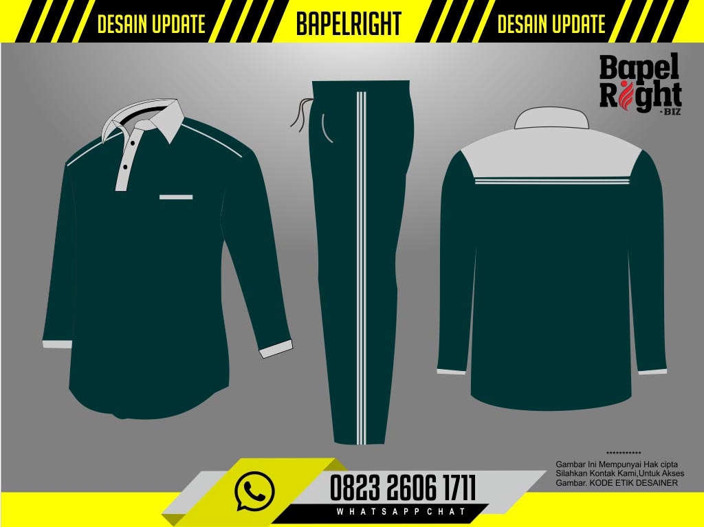 Desain Baju Kaos Olahraga Hijau Botol Abu Abu