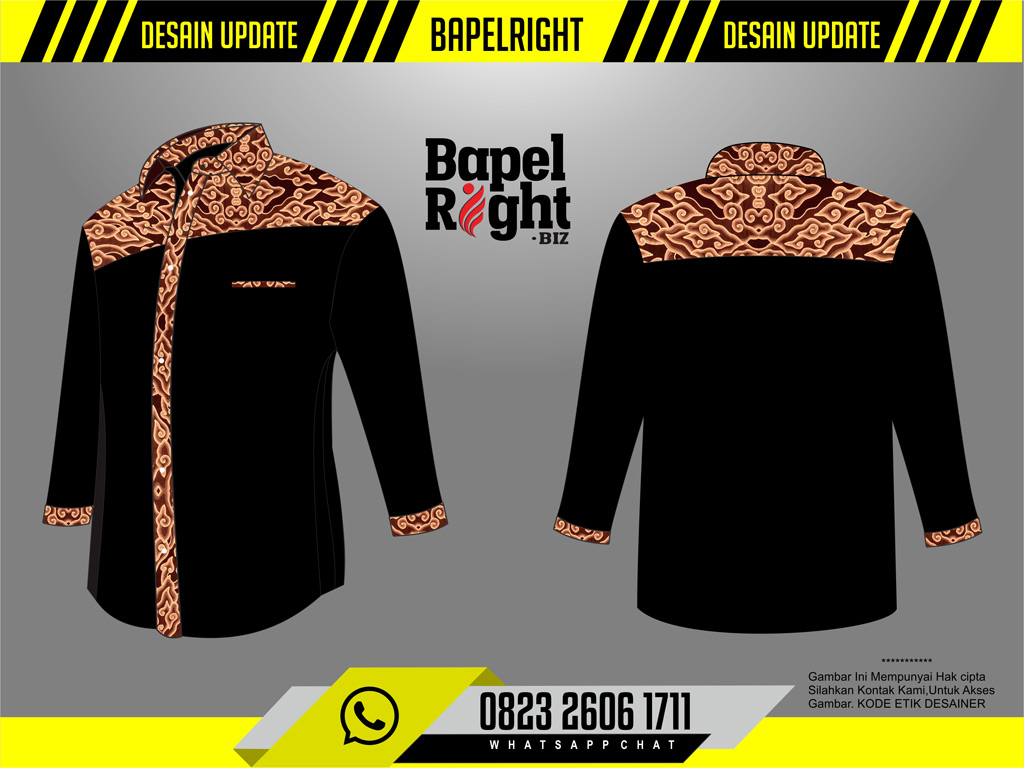 Desain Seragam Baju Organisasi Kombinasi Batik