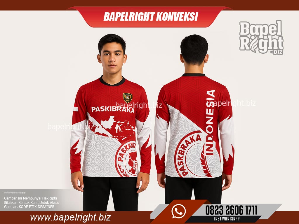 Kaos Paskibra Lengan Panjang
