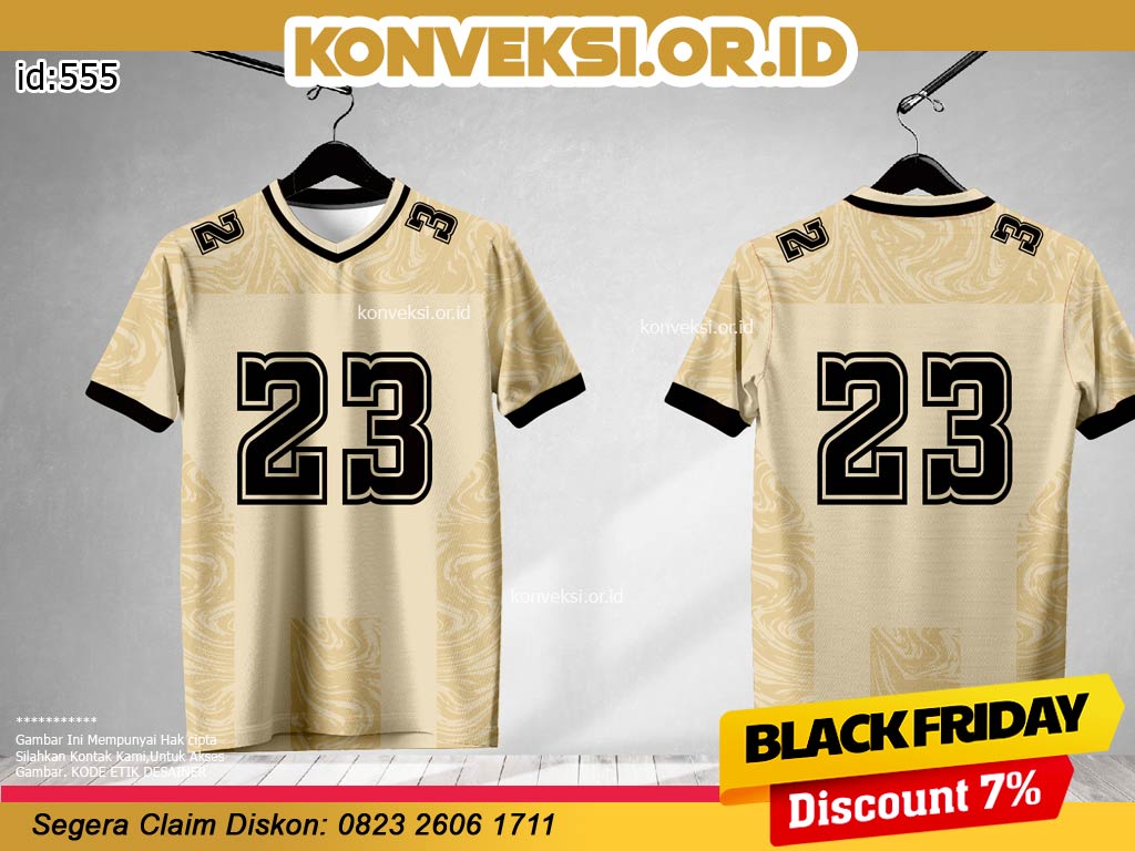 Jersey Warna Coklat Muda